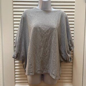 Calvin Klein Performance Gray Dolman Sleeve Athleisure Top Small